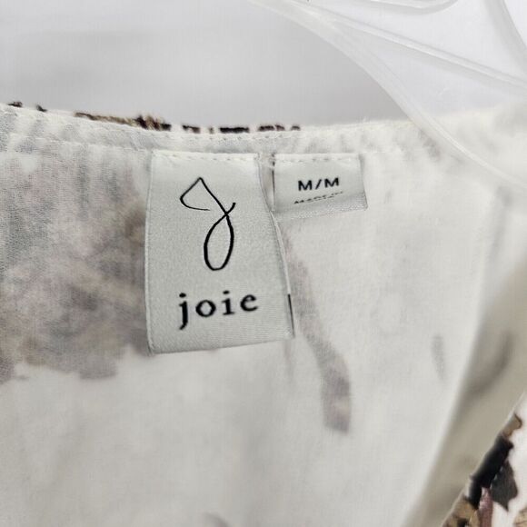 Joie Palm Desert Cactus Print Faux Wrap Women's Size Medium Dot Texture - Picture 4 of 5